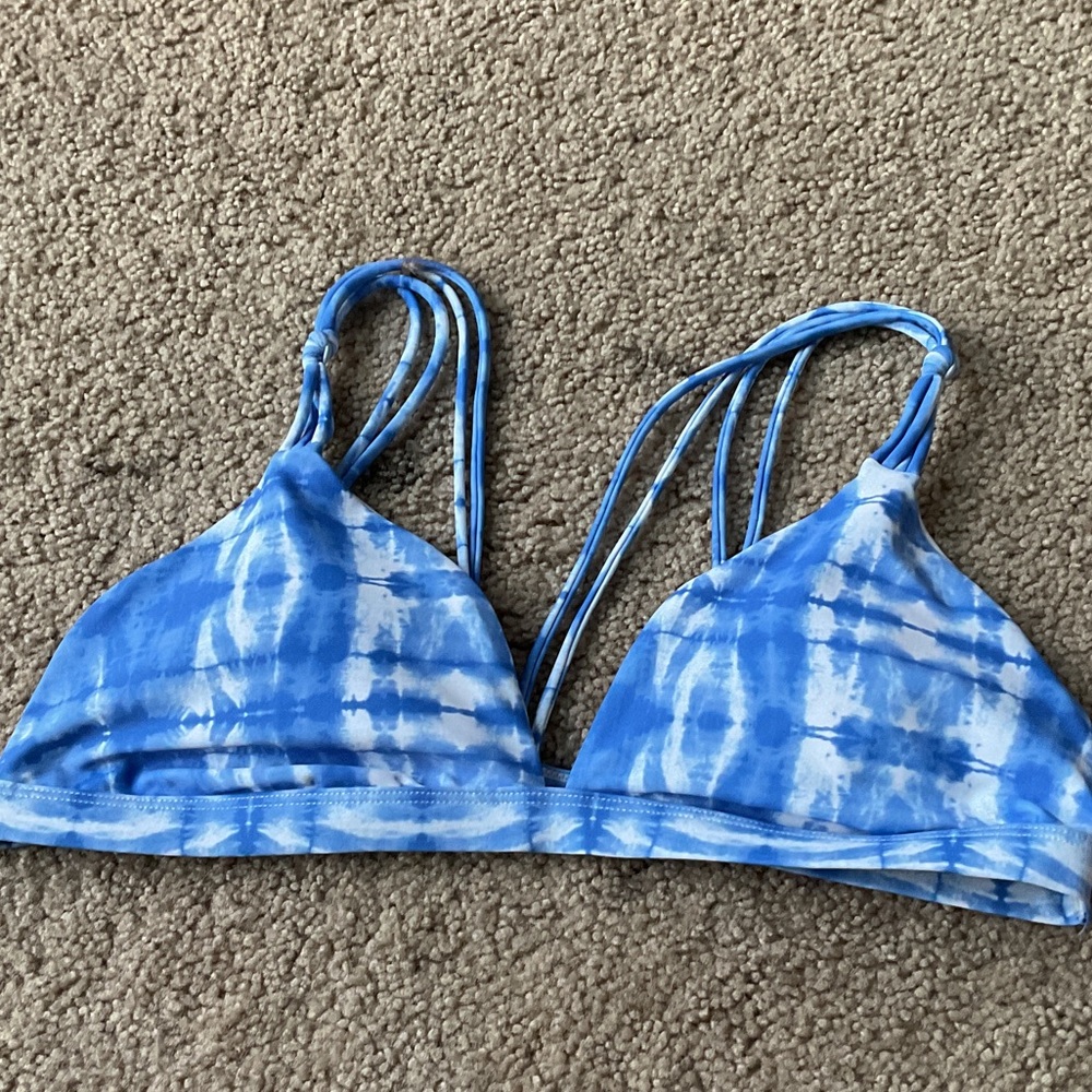 Tilly's Blue Tie-Dye Bikini Top